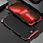 Luxury Aluminum Metal Cover Case 360 Degrees for Apple iPhone 14 Red and Black