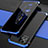 Luxury Aluminum Metal Cover Case 360 Degrees for Huawei Nova 8 SE 5G Blue and Black