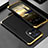 Luxury Aluminum Metal Cover Case 360 Degrees for Oppo Reno8 5G Gold and Black