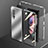 Luxury Aluminum Metal Cover Case 360 Degrees for Samsung Galaxy Z Fold4 5G Silver