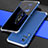 Luxury Aluminum Metal Cover Case 360 Degrees for Vivo X60T 5G Silver and Blue