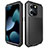 Luxury Aluminum Metal Cover Case 360 Degrees HJ1 for Apple iPhone 14 Pro Max Black