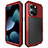 Luxury Aluminum Metal Cover Case 360 Degrees HJ1 for Apple iPhone 14 Pro Max Red