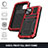 Luxury Aluminum Metal Cover Case 360 Degrees RJ1 for Apple iPhone 14
