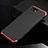 Luxury Aluminum Metal Cover Case for Apple iPhone 8 Red and Black