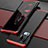 Luxury Aluminum Metal Cover Case for Vivo X51 5G Red and Black