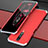 Luxury Aluminum Metal Cover Case for Xiaomi Poco X2 Silver and Red