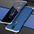 Luxury Aluminum Metal Cover Case for Xiaomi Redmi K30i 5G Silver and Blue