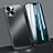 Luxury Aluminum Metal Cover Case M09 for Apple iPhone 13 Mini Black