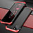 Luxury Aluminum Metal Cover Case T02 for Apple iPhone 12 Pro Max Red and Black
