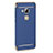 Luxury Aluminum Metal Cover with Finger Ring Stand for Huawei G8 Blue