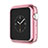 Luxury Aluminum Metal Frame Cover A01 for Apple iWatch 3 42mm Pink