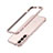 Luxury Aluminum Metal Frame Cover Case A01 for Samsung Galaxy S22 5G Rose Gold