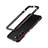 Luxury Aluminum Metal Frame Cover Case A01 for Samsung Galaxy S22 Plus 5G Red and Black