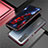 Luxury Aluminum Metal Frame Cover Case A01 for Vivo X50 5G Red and Black
