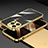 Luxury Aluminum Metal Frame Cover Case A02 for Apple iPhone 15 Pro Gold