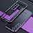 Luxury Aluminum Metal Frame Cover Case A02 for Samsung Galaxy S21 5G Purple