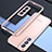 Luxury Aluminum Metal Frame Cover Case A02 for Samsung Galaxy S21 5G Rose Gold