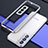 Luxury Aluminum Metal Frame Cover Case A02 for Samsung Galaxy S21 5G Silver