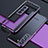 Luxury Aluminum Metal Frame Cover Case A02 for Samsung Galaxy S21 FE 5G Purple