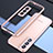 Luxury Aluminum Metal Frame Cover Case A02 for Samsung Galaxy S21 FE 5G Rose Gold