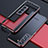 Luxury Aluminum Metal Frame Cover Case A02 for Samsung Galaxy S23 5G Red and Black