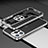 Luxury Aluminum Metal Frame Cover Case A03 for Apple iPhone 13 Pro Silver