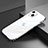 Luxury Aluminum Metal Frame Cover Case A06 for Apple iPhone 13 Mini Silver