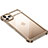 Luxury Aluminum Metal Frame Cover Case F01 for Apple iPhone 11 Pro Gold