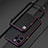 Luxury Aluminum Metal Frame Cover Case for Apple iPhone 14 Pro Max Purple