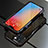Luxury Aluminum Metal Frame Cover Case for Apple iPhone 14 Red and Black
