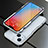 Luxury Aluminum Metal Frame Cover Case for Apple iPhone 14 Silver