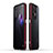 Luxury Aluminum Metal Frame Cover Case for Oppo Reno9 Pro 5G Red and Black