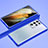 Luxury Aluminum Metal Frame Cover Case for Samsung Galaxy S21 Ultra 5G Blue