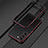 Luxury Aluminum Metal Frame Cover Case for Samsung Galaxy S22 Plus 5G Red and Black