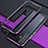 Luxury Aluminum Metal Frame Cover Case for Vivo X50 5G Purple and Blue