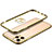 Luxury Aluminum Metal Frame Cover Case JL2 for Apple iPhone 13 Pro Gold