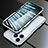 Luxury Aluminum Metal Frame Cover Case LF1 for Apple iPhone 13 Pro Max Silver