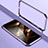 Luxury Aluminum Metal Frame Cover Case LO1 for Apple iPhone 14 Pro Purple