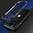 Luxury Aluminum Metal Frame Cover Case N01 for Apple iPhone 12 Pro Max Blue and Black