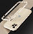 Luxury Aluminum Metal Frame Cover Case N01 for Apple iPhone 12 Pro Max Gold