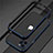 Luxury Aluminum Metal Frame Cover Case N02 for Apple iPhone 12 Pro Blue and Black