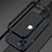 Luxury Aluminum Metal Frame Cover Case N02 for Apple iPhone 12 Pro Max Blue and Black