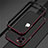 Luxury Aluminum Metal Frame Cover Case N02 for Apple iPhone 12 Pro Max Red and Black