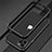 Luxury Aluminum Metal Frame Cover Case N02 for Apple iPhone 12 Pro Max Silver and Black