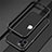 Luxury Aluminum Metal Frame Cover Case N02 for Apple iPhone 12 Pro Silver and Black