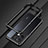 Luxury Aluminum Metal Frame Cover Case S01 for Oppo Reno9 5G Silver and Black