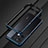 Luxury Aluminum Metal Frame Cover Case S01 for Oppo Reno9 Pro 5G Blue and Black