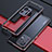 Luxury Aluminum Metal Frame Cover Case S01 for Xiaomi Mi Mix 4 5G Red and Black