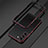 Luxury Aluminum Metal Frame Cover Case T01 for Samsung Galaxy S21 Plus 5G Red and Black